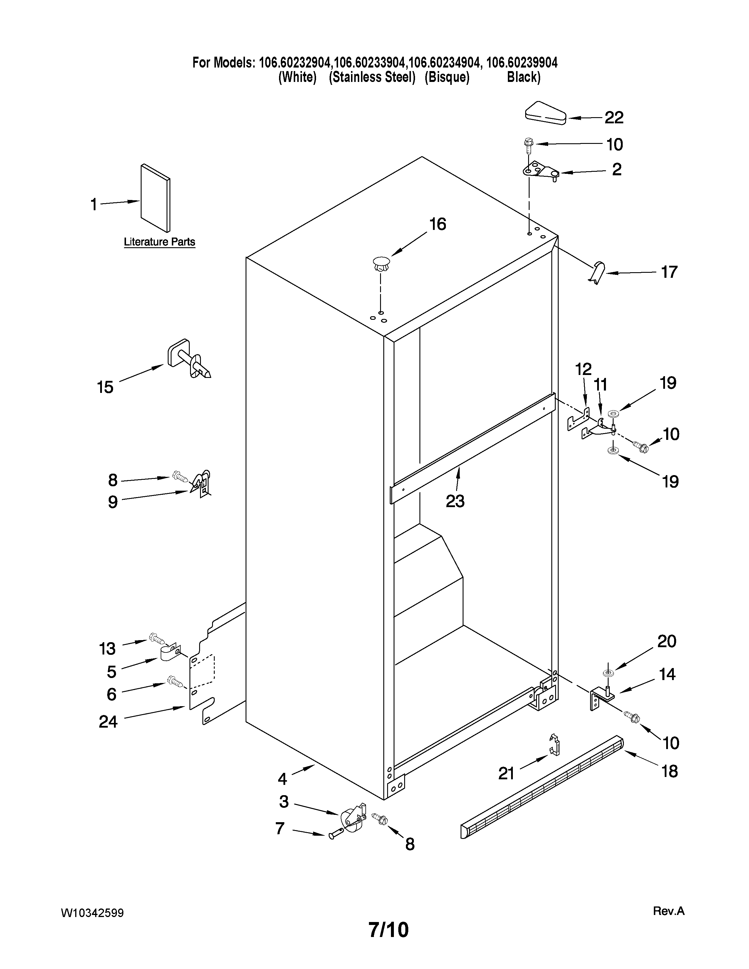 CABINET PARTS