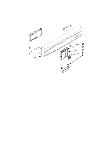 Control panel and latch parts