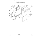 Kenmore 66513409K901 frame and console parts diagram