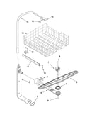 Upper dishrack and water feed parts