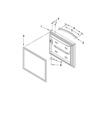 Freezer door parts