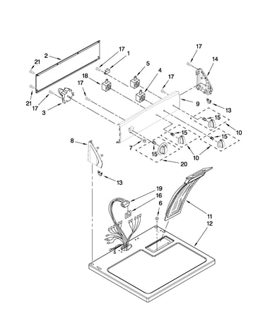 Top and console parts