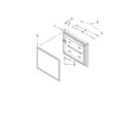 Kenmore 59669973000 freezer door parts diagram