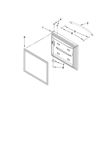 Freezer door parts
