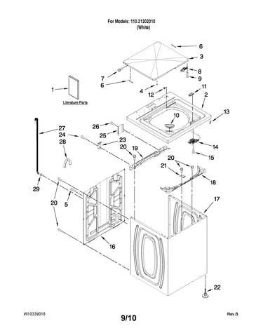 Top and cabinet parts