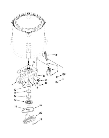 Gearcase, motor and pump parts