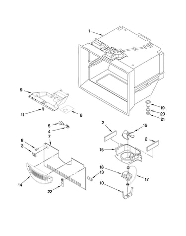 Freezer liner parts