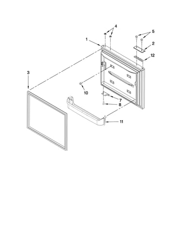Freezer door parts