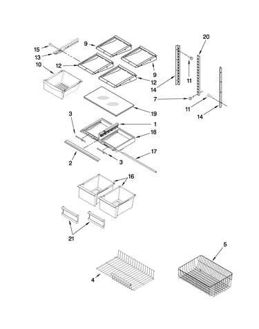 Shelf parts