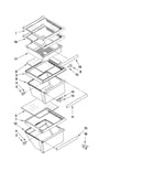 Refrigerator shelf parts