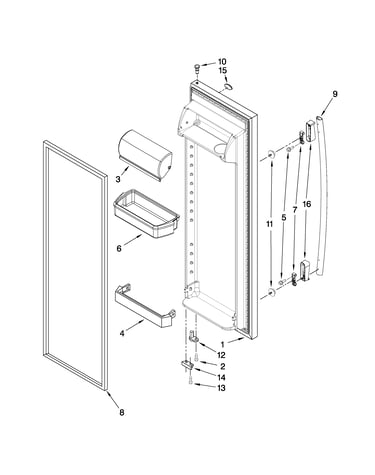 Refrigerator door parts