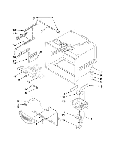 Freezer liner parts