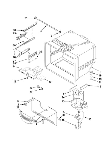 Freezer liner parts