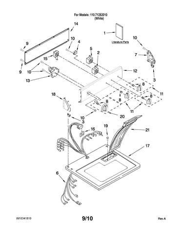 Top and console parts