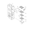 Kenmore 10658943803 freezer liner parts diagram
