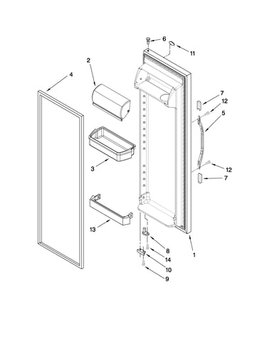Refrigerator door parts