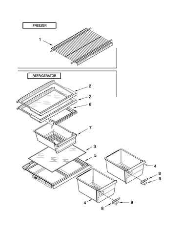 Shelf parts