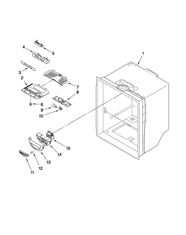 Refrigerator liner parts