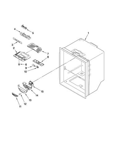 Refrigerator liner parts