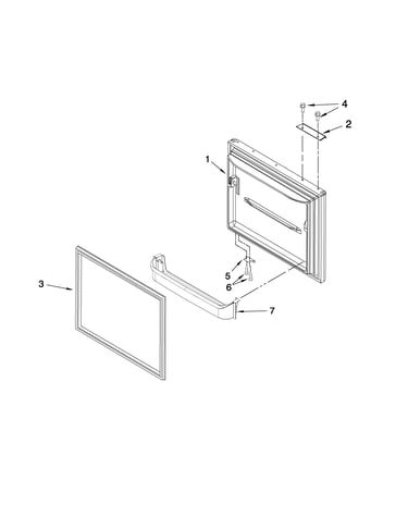 Freezer door parts