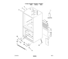 Kenmore 59669959011 cabinet parts diagram