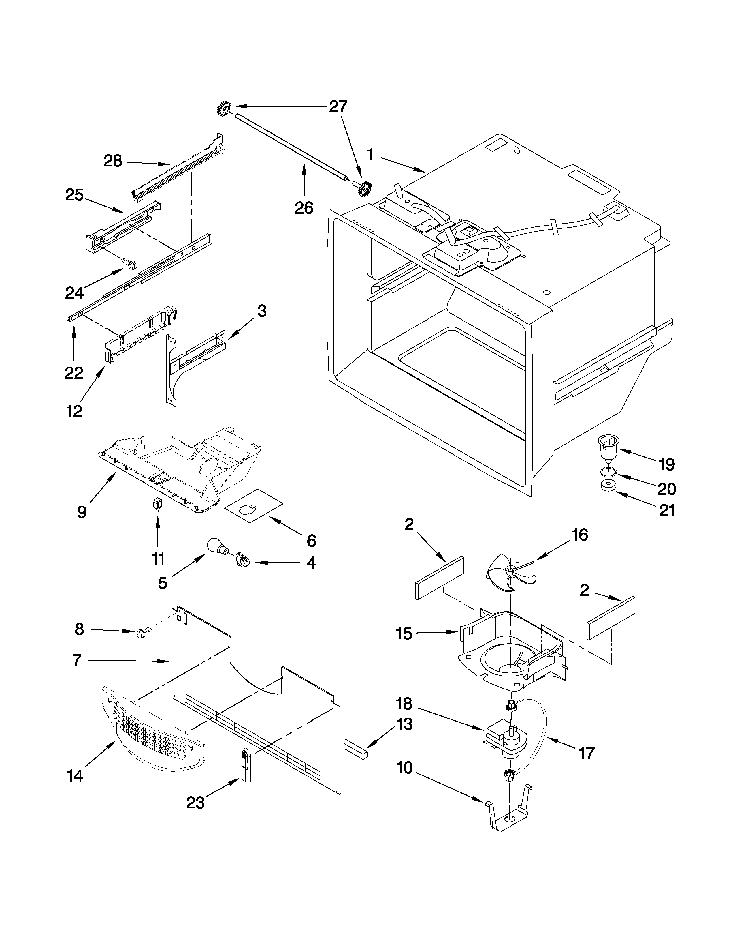 FREEZER LINER PARTS