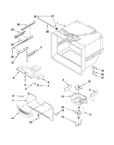 Freezer liner parts