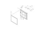 Kenmore 59669969011 freezer door parts diagram