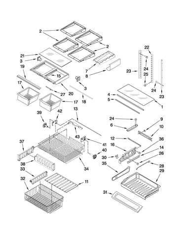 Shelf parts