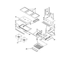 Kenmore Elite 59678533802 shelf parts diagram