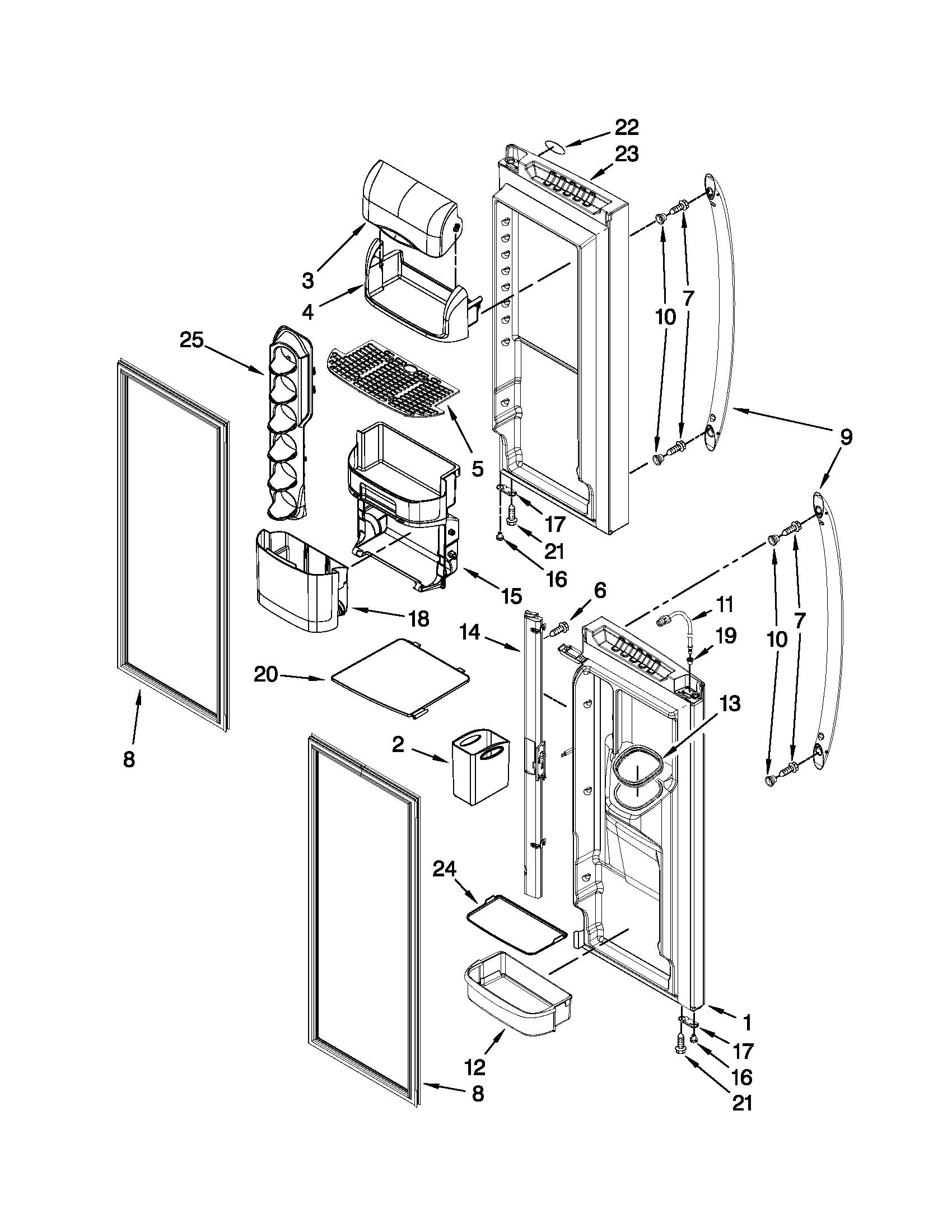 REFRIGERATOR DOOR PARTS