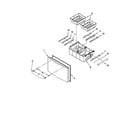 Kenmore Elite 59678532802 freezer door parts diagram