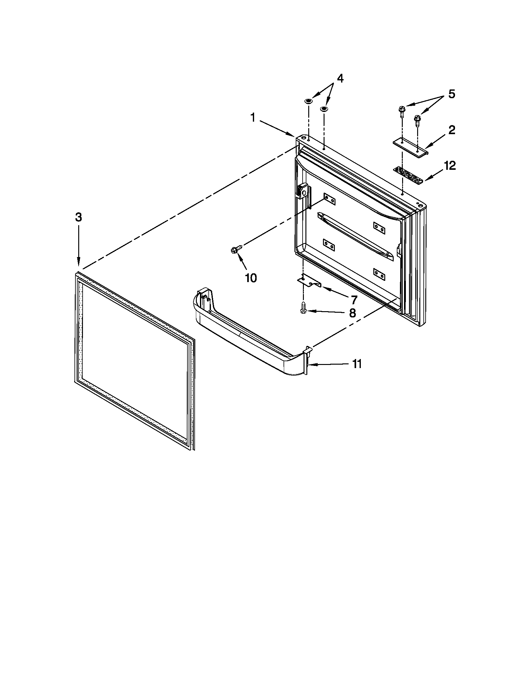 Freezer door parts