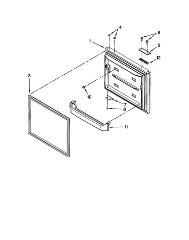 Freezer door parts