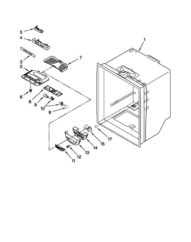 Refrigerator liner parts