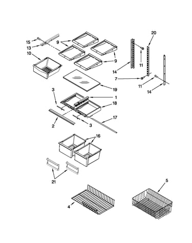 Shelf parts