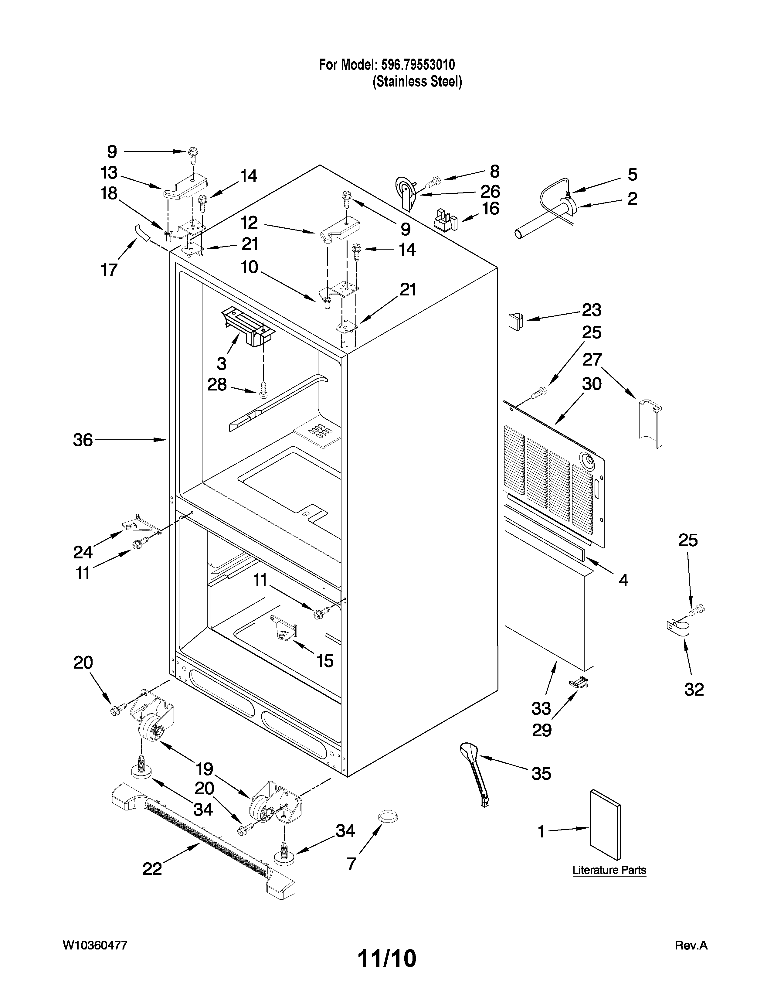 Cabinet parts