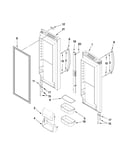 Refrigerator door parts
