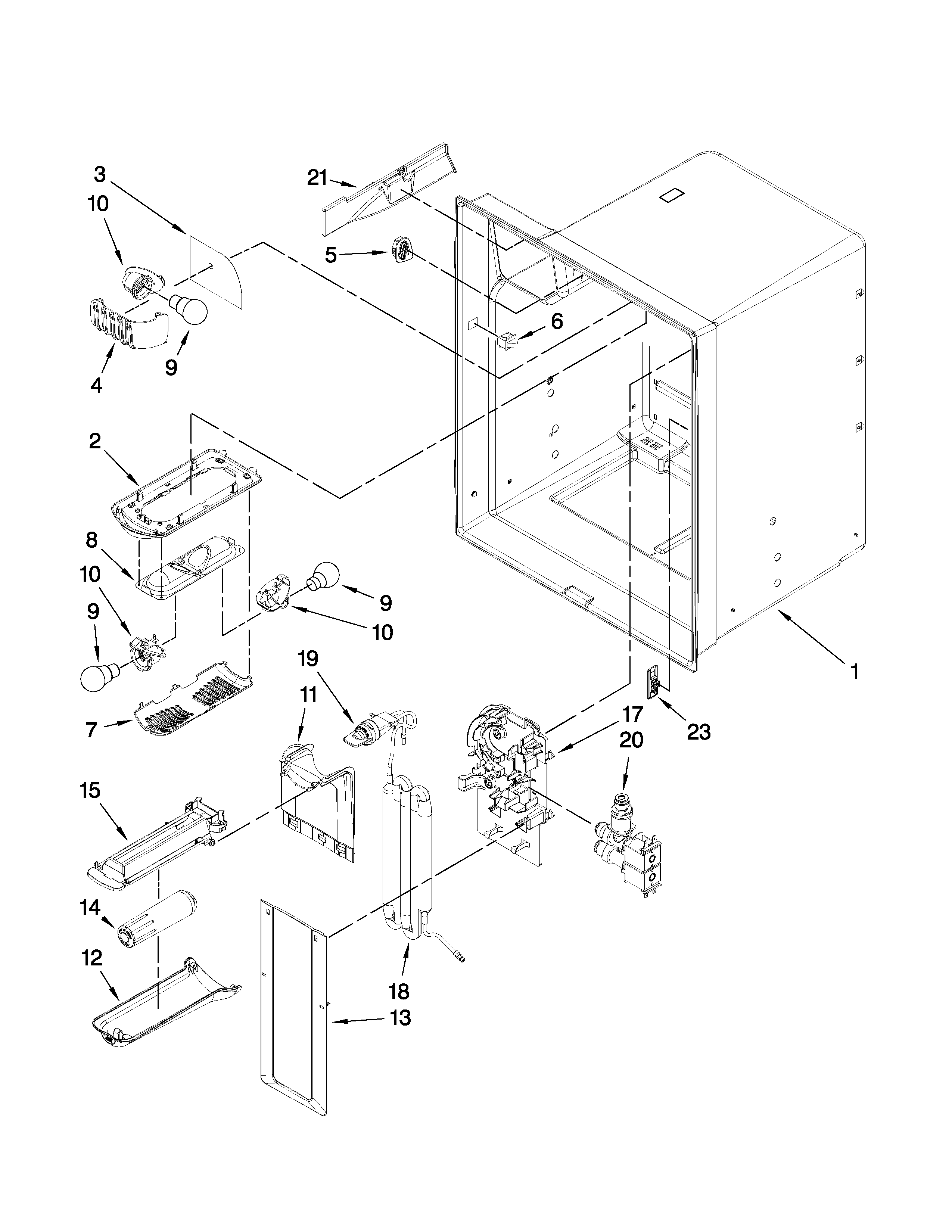 REFRIGERATOR LINER PARTS