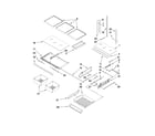 Kenmore Elite 59678339803 shelf parts diagram