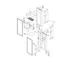 Kenmore Elite 59678339803 refrigerator door parts diagram