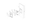 Kenmore Elite 59678339803 dispenser front parts diagram