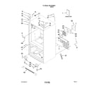 Kenmore Elite 59678539803 cabinet parts diagram