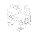 Kenmore Elite 59678539803 shelf parts diagram