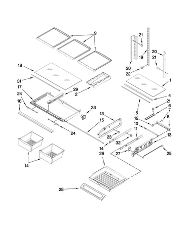 Shelf parts