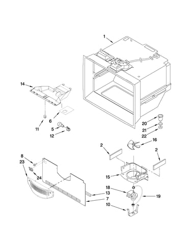 Freezer liner parts