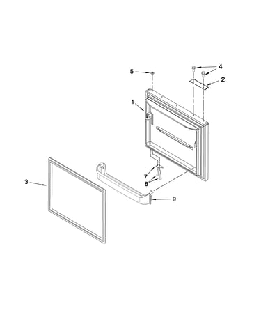 Freezer door parts