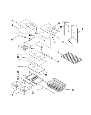 Shelf parts
