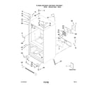 Kenmore 59679243011 cabinet parts diagram
