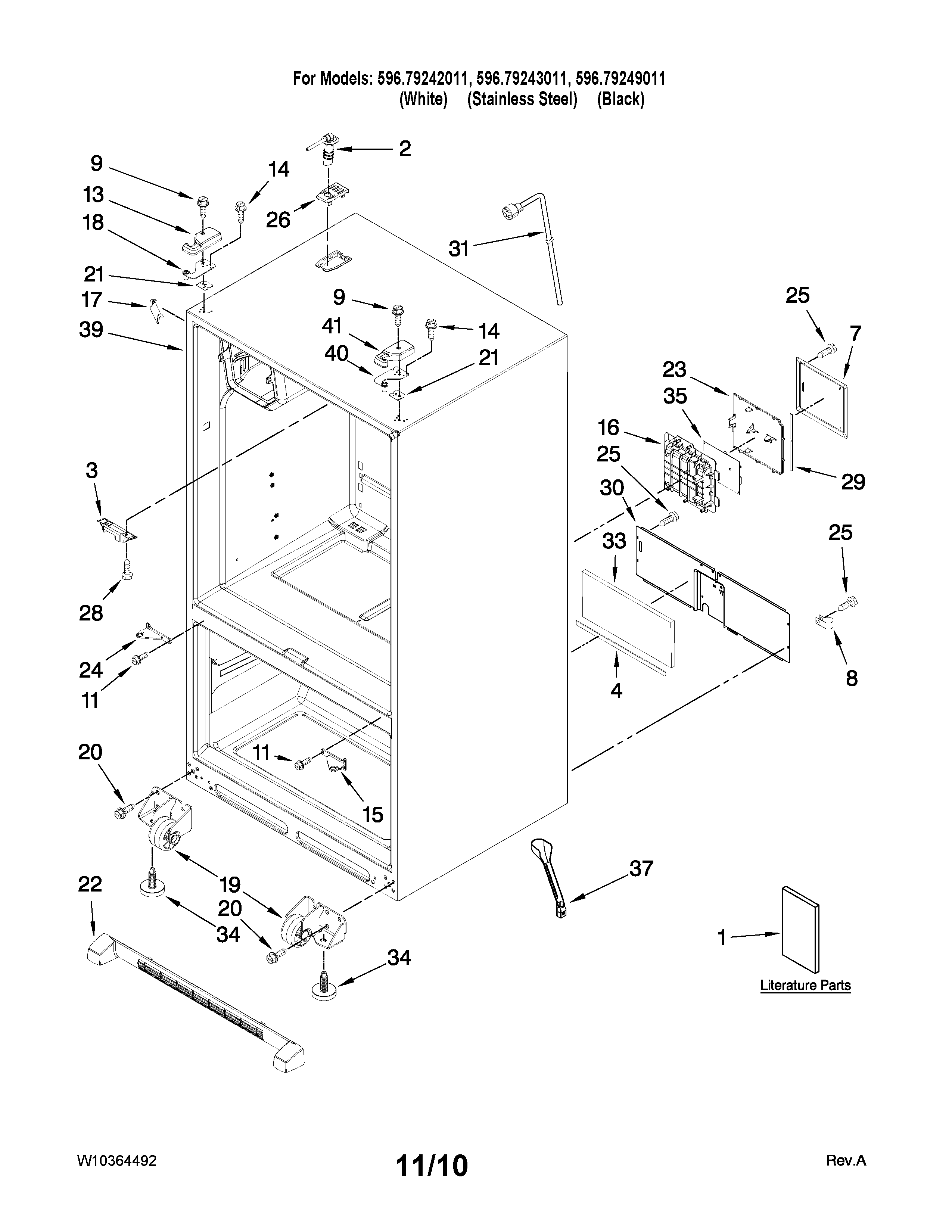 Cabinet parts